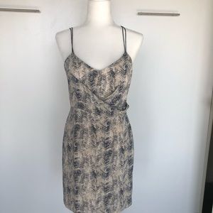 Blue and gray cocktail dress for sale!